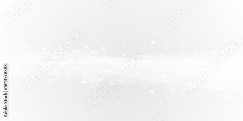 Cold, wind, powder, dust, magic PNG with white smoke and golden stardust. Sparkle cloud PNG on transparent background. Christmas Overlay for night trail, festive splash, or isolated effect.