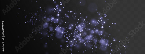 Glistening, light, glow, blue, dust PNG with sparkling particles and mystical shimmer. Radiant sapphire PNG on transparent background. Overlay for cosmic, festive, or magical fantasy design.