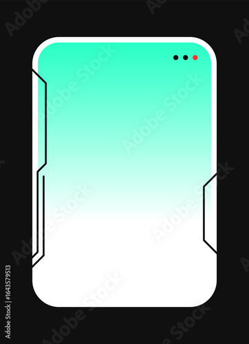 Minimal Card with Rounded Corners. Modern Web Component