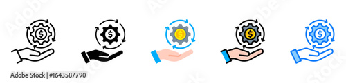Revenue Generation icon multiple style 