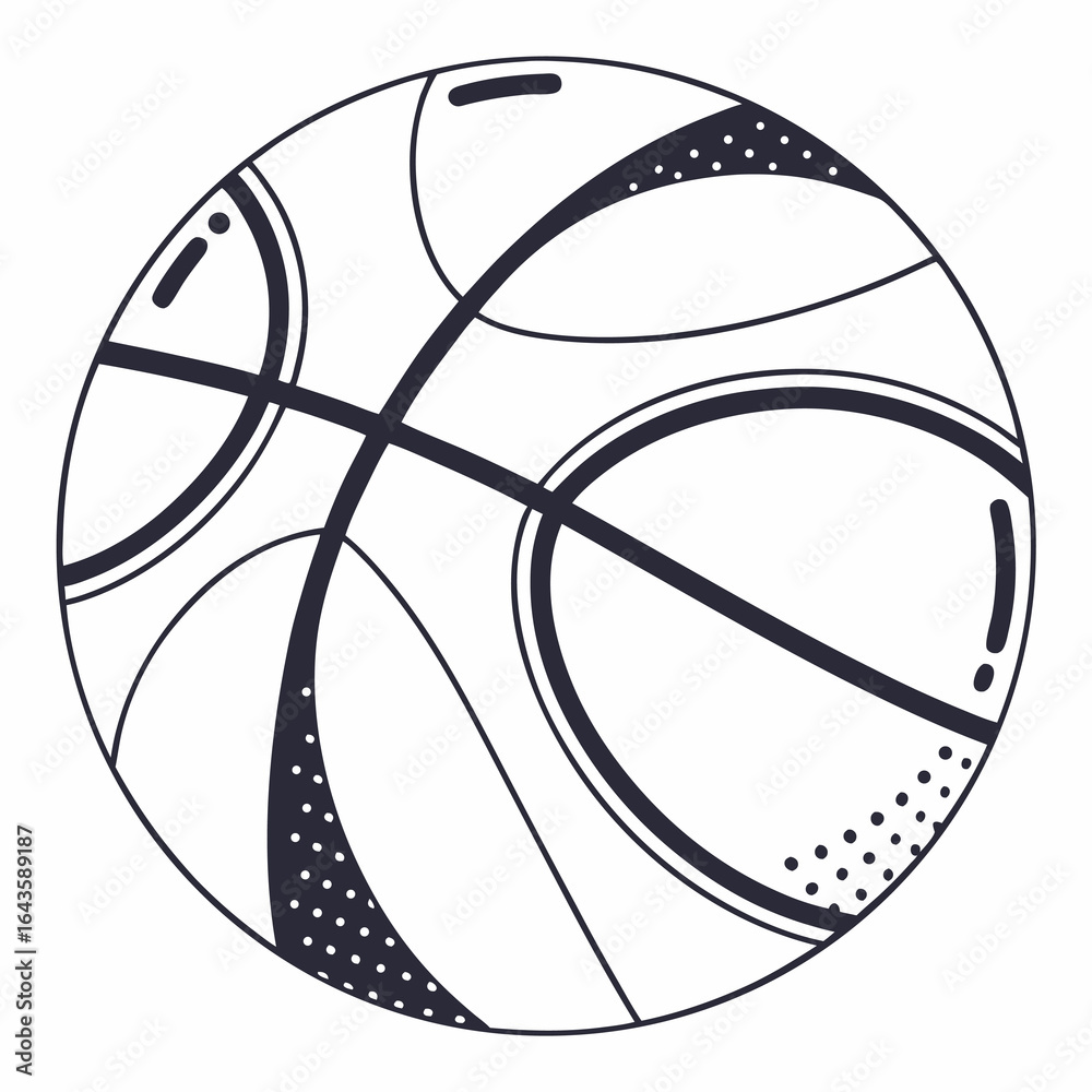 Naklejka premium basketball vector illustration