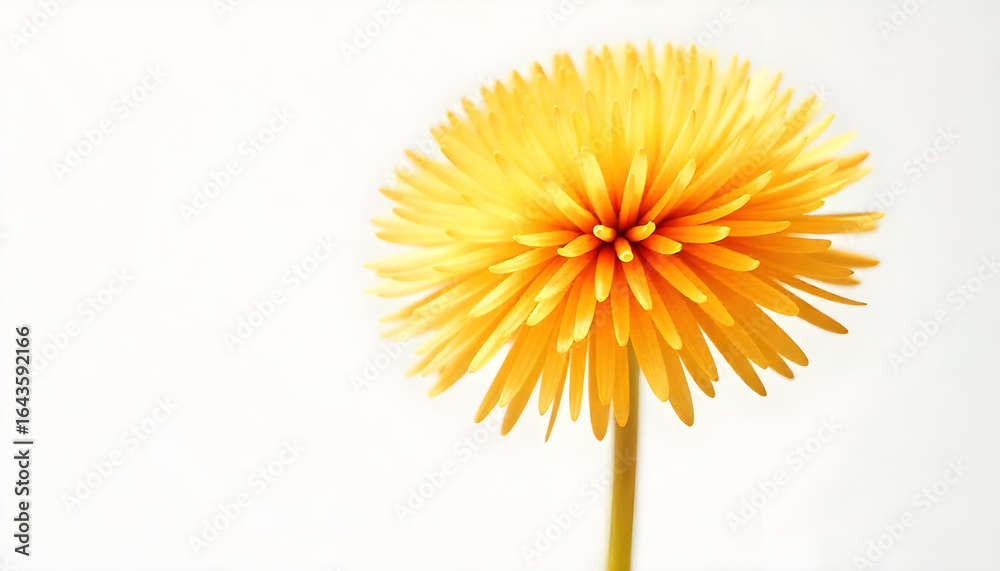 Fototapeta premium yellow flower isolated on white background