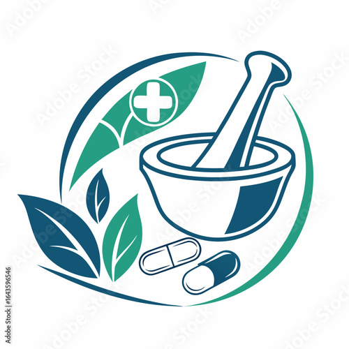 Medical logo homeopathy herbal pharmacy medical treatment medicine clinic vector logo design traditional health medicine logo designs for herbal Ayurveda logo 
