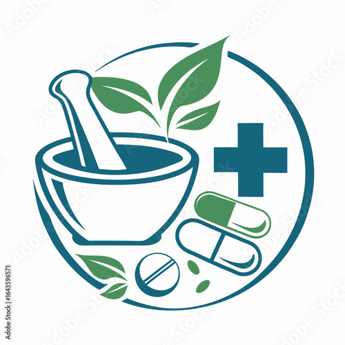 Medical logo homeopathy herbal pharmacy medical treatment medicine clinic vector logo design traditional health medicine logo designs for herbal Ayurveda logo 