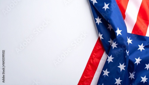 american flag isolated on white background