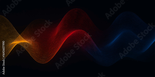 Abstract fiery red fractal patterns swirl with dynamic light and smoke, creating a colorful and energetic background design