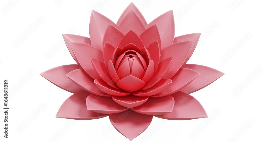 Fototapeta premium Pink lotus flower close up