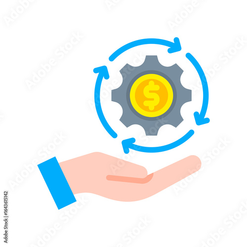 Revenue Generation flat icon