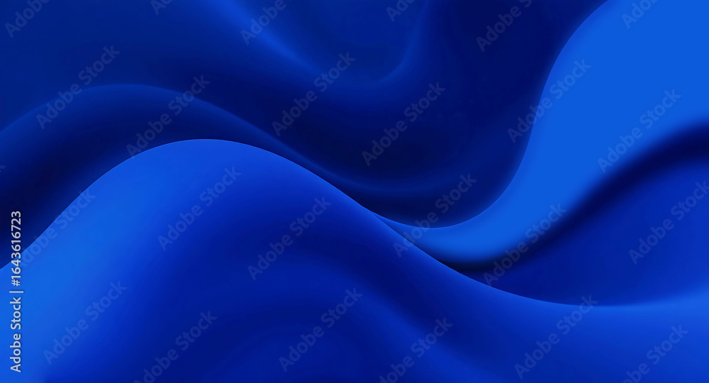 Obraz premium Abstract Blue Waves Smooth Fabric Texture background