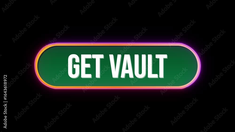 Get Vault Button Click Animation with Computer Mouse Cursor and Luxury Neon Glow Colorful Border on Black Background Get Vault Button Click Animation with Computer Mouse Cursor and Luxury Neon Glow Colorful Border on Black Background