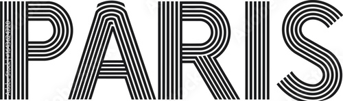 Paris typography art