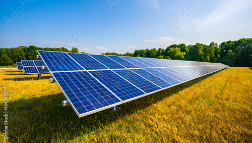 Professional Solar Panel Installer Working on a Residential Rooftop with Mountain Backdrop