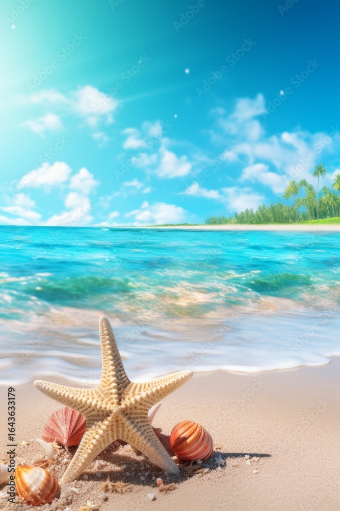 seashell background on the shore seashell background on the shore