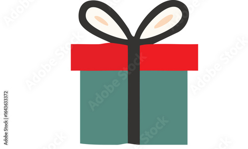 Present for Celebration: A festive gift box, wrapped and adorned with a vibrant bow, ready to be given as a symbol of joy.