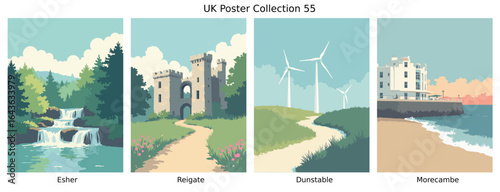 Esher, Reigate, Dunstable, Morecambe UK Collection