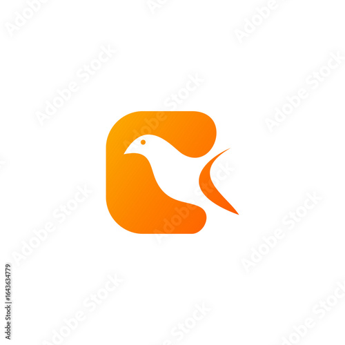 icon C bird gradient orange.eps