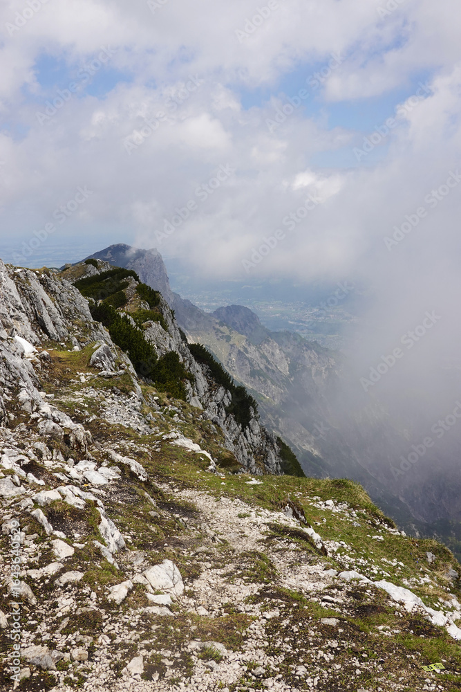 The view of the top Untersberg mountain, Salzburg, Austria The view of the top Untersberg mountain, Salzburg, Austria
