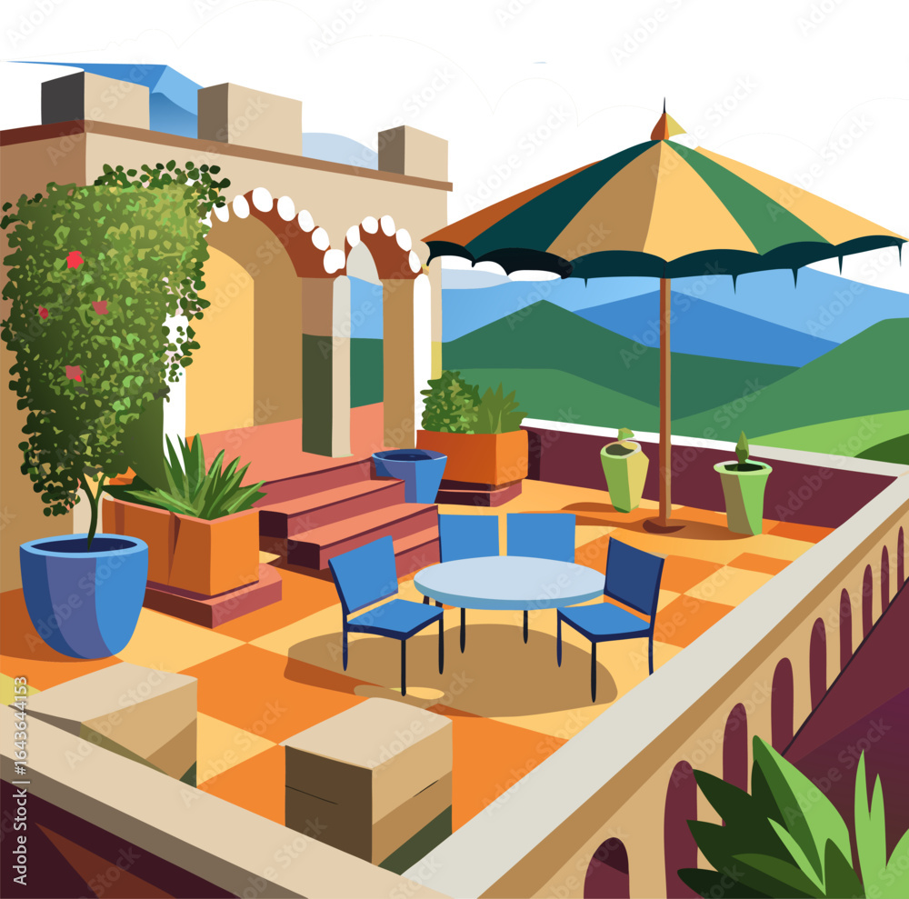 Fototapeta premium Terrace icon