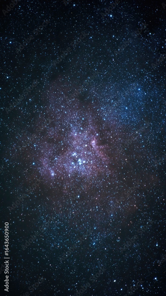 Fototapeta premium Deep space nebula, vibrant hues