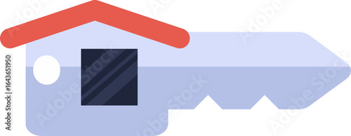 abstract design of house key object