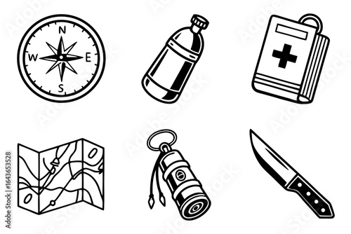 Essential Outdoor Adventure Gear Collection.