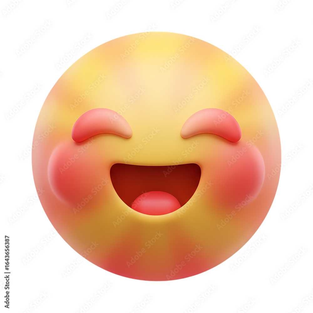 Fototapeta premium emoji on white background
