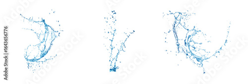 Realistic vector water drops png on a transparent light background. Water condensation on the surface with light reflection and realistic shadow. 3d vector illustration water splash.	

