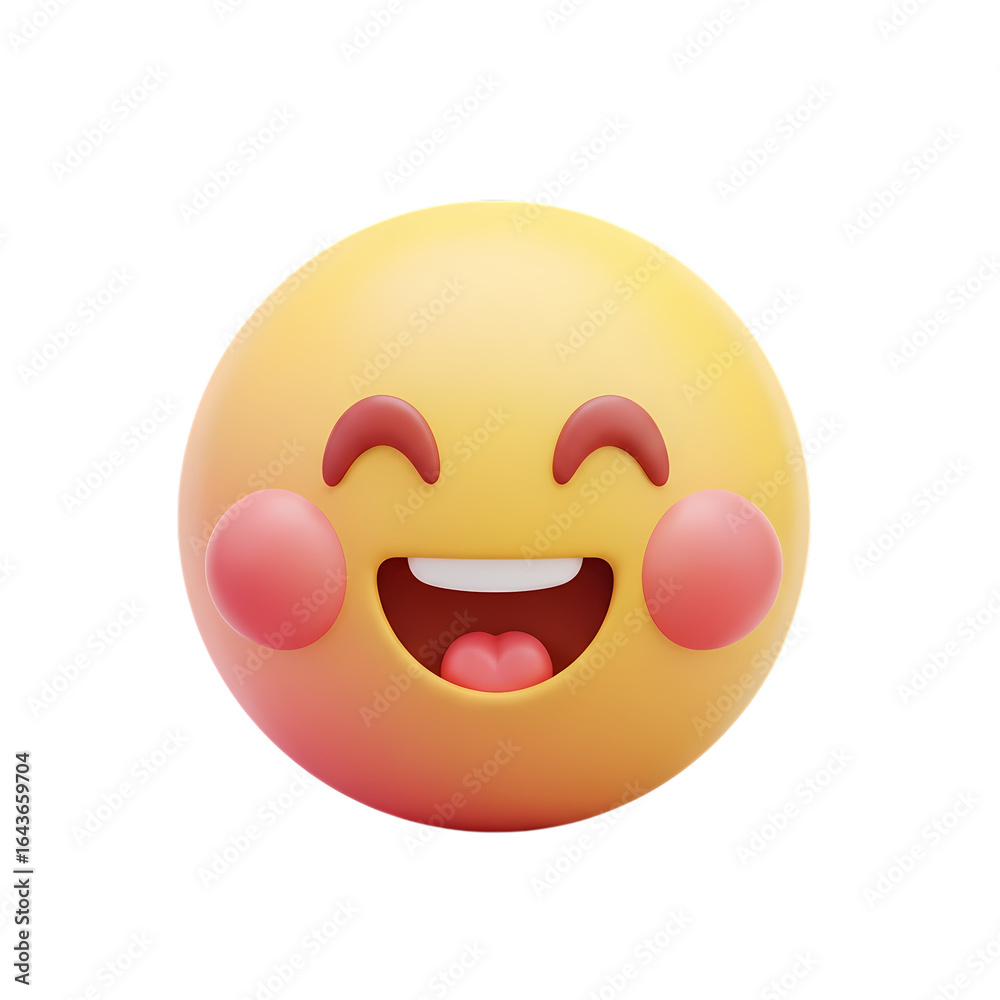 Fototapeta premium emoji on white background