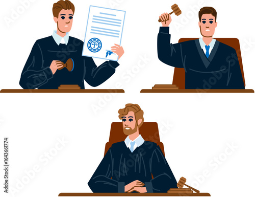 law judge man vector
