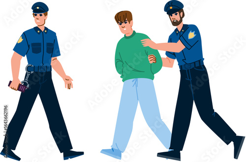 uniform policeman vector