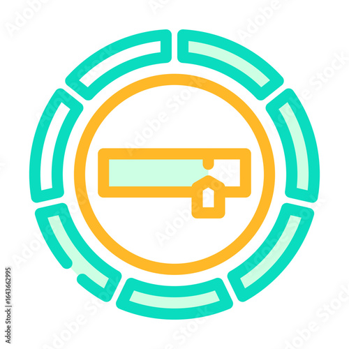 refill indicator color icon vector illustration