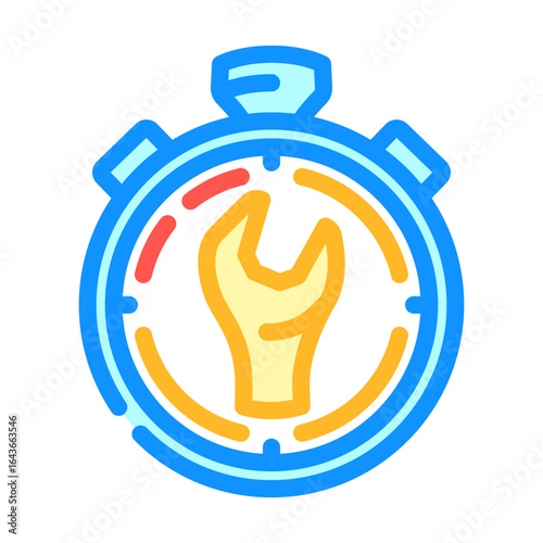 quick release color icon vector illustration
