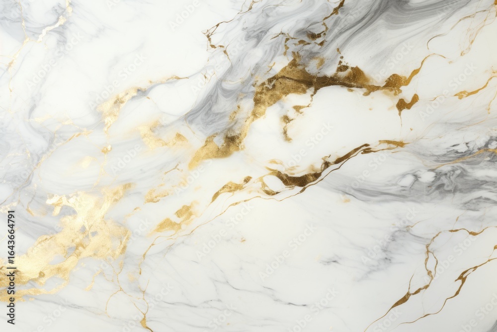 Obraz premium white marble with gold veining