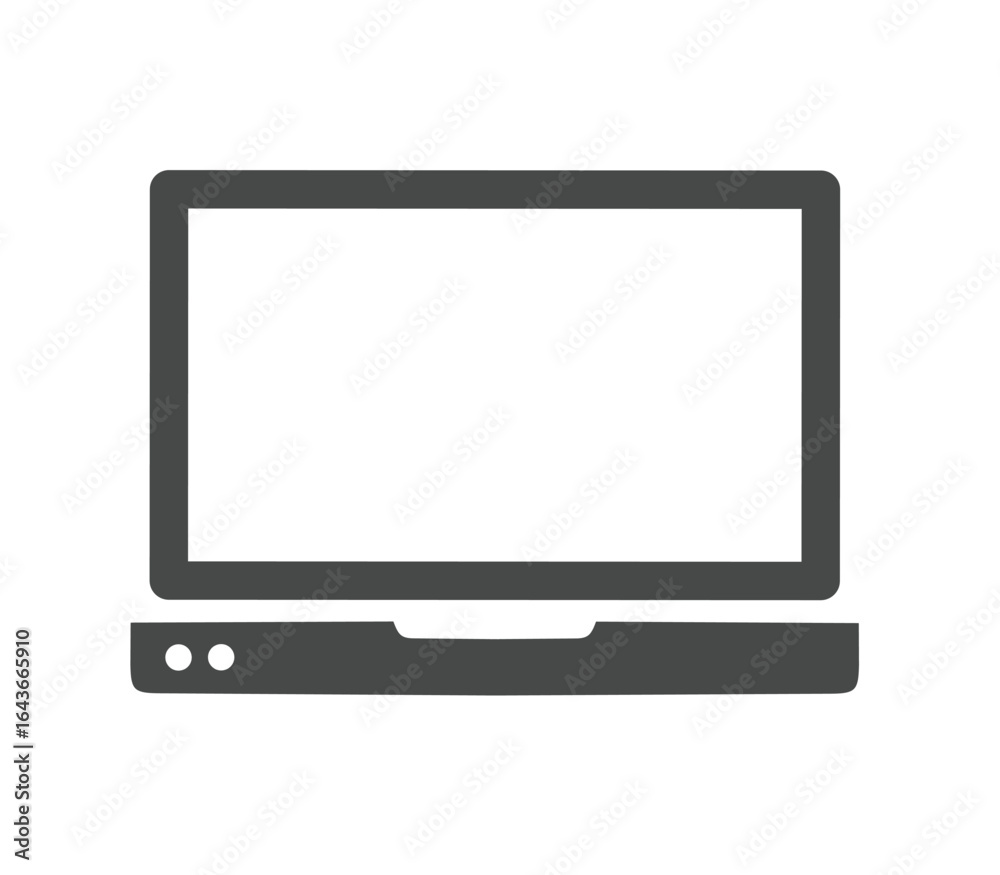 laptop icon vector on white background laptop icon vector on white background