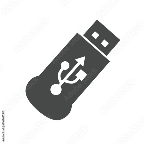 usb flash disk vector on white background