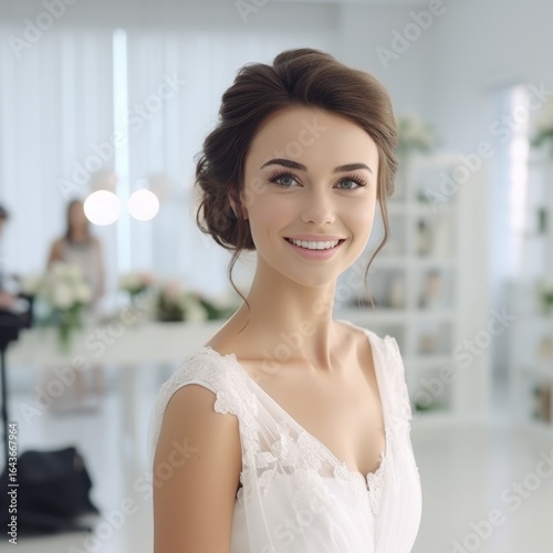 Portrait of a bride on a light background Free Download Portrait of a bride on a light background - GFXLoad