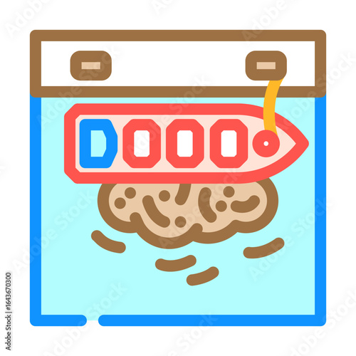industrial port oil leakage color icon vector illustration
