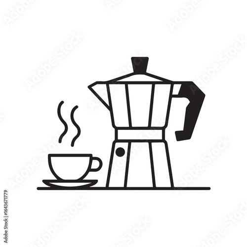 Coffee Maker Vector icon.