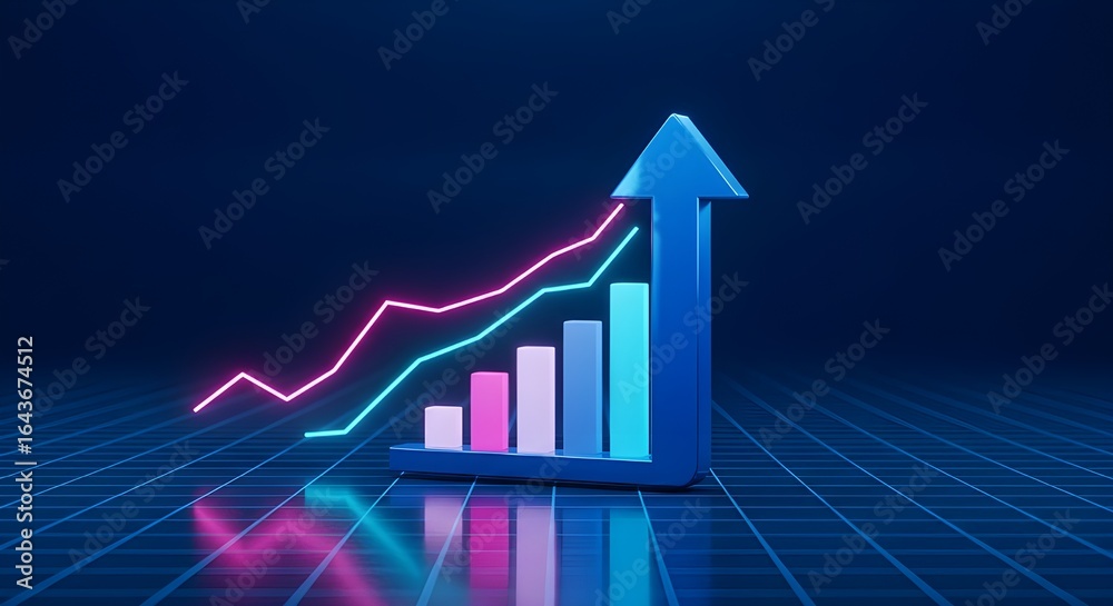 Gráfico del mercado de la fotografía del gráfico de acciones de Arrow Business o la inversión de datos financieros de la inversión en el crecimiento Diagrama de dinero Antecedentes con información de Gráfico del mercado de la fotografía del gráfico de acciones de Arrow Business o la inversión de datos financieros de la inversión en el crecimiento Diagrama de dinero Antecedentes con información de