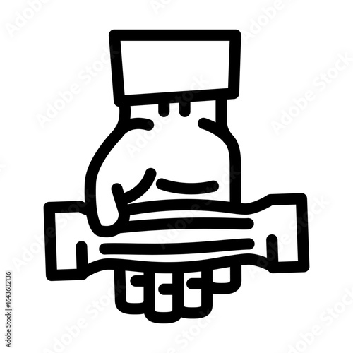 intelligent design line icon vector illustration