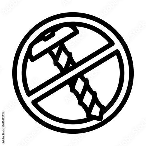 no assembly required line icon vector illustration
