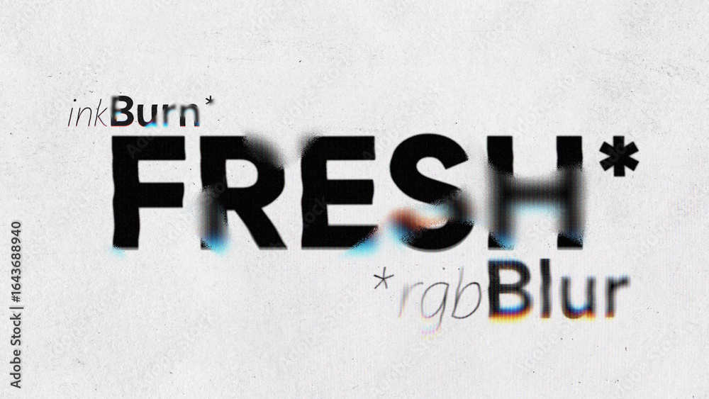 Rgb Ink Rip RGB Ink Burn Titles Stock Template | Adobe Stock