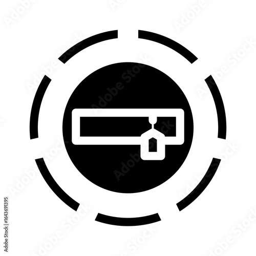 refill indicator glyph icon vector illustration