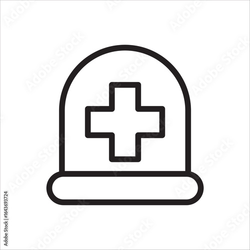 Healthcare icon outline vector