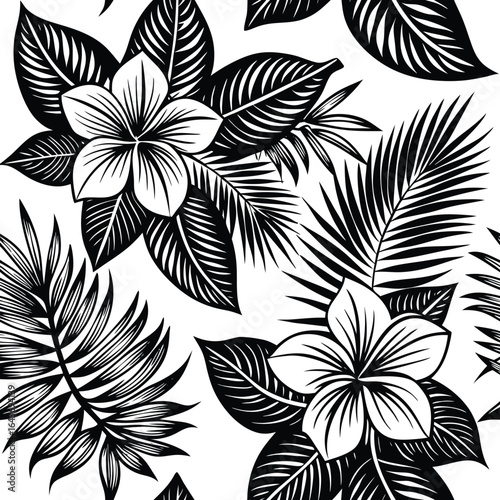 Geometric Leaf Pattern Brushes for Modern Decorative Art.