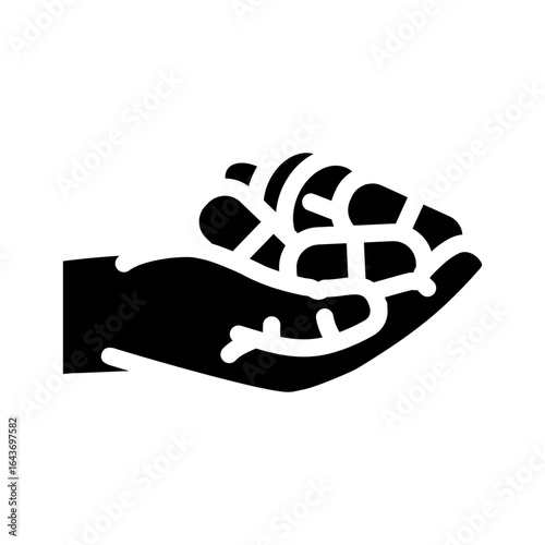 prescription drug abuse glyph icon vector illustration