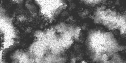Abstract Black and white watercolor texture featuring organic cloud. Ink diffusion or storm clouds, with a natural, painterly feel. Moody, atmospheric effect backgrounds, overlays, or weather