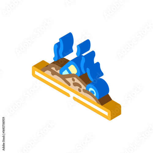 prescription drugs landfill isometric icon vector illustration