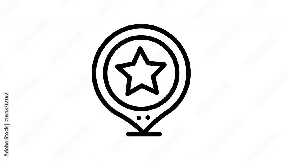 favorite minimalist stroke animation