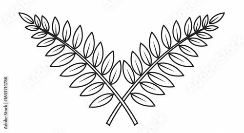 Centered cartoon illustration of a tree with a padlock symbolizing security in a clean white environment, viewed from a frontal perspective